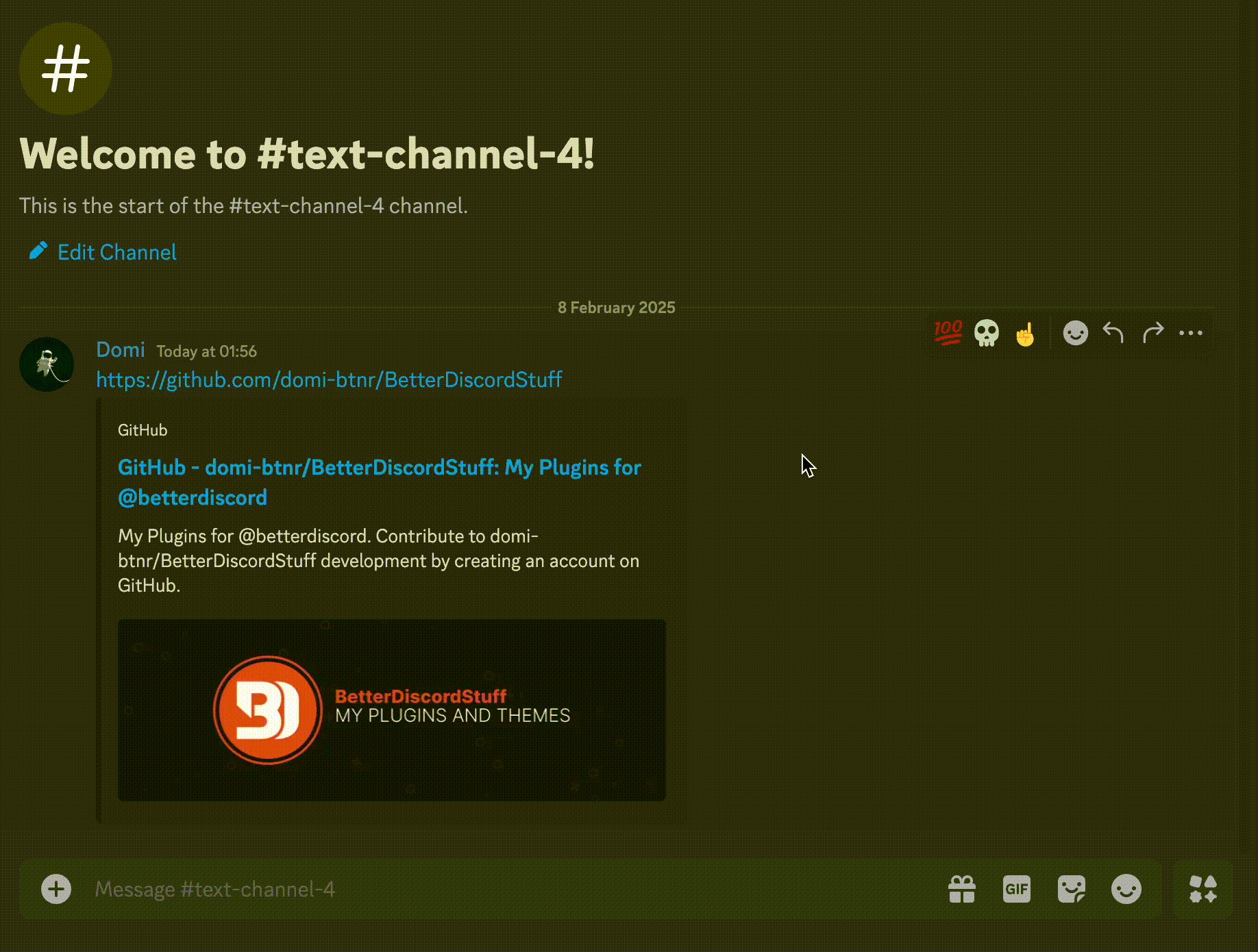 Thumbnail UnsuppressEmbeds